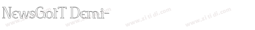 NewsGotT Demi字体转换